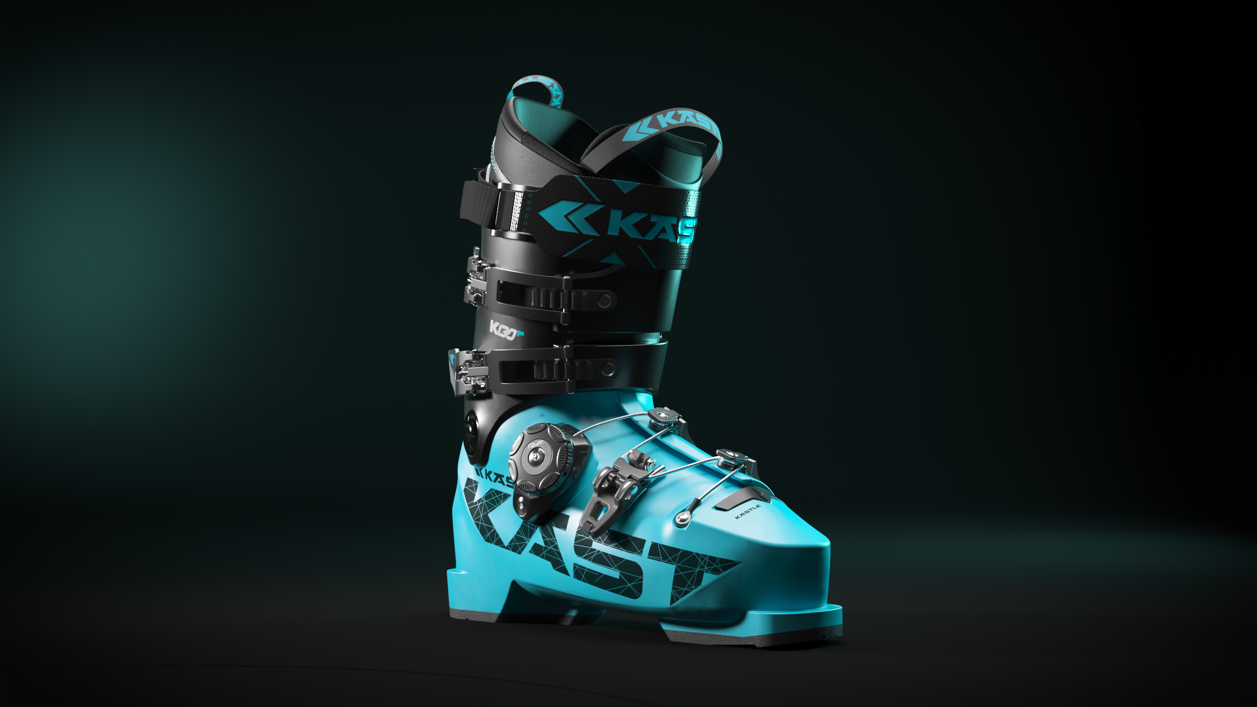 3D product visualization scarponi da sci Kastle K130P RYF realizzati a Udine